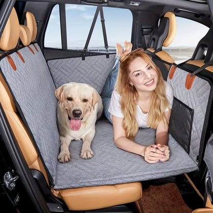 Ultimate Dog Seat Cover - Waterproof, Scratch-Proof, and Non-Slip Car Hammock for All Breeds
