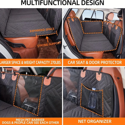 Ultimate Dog Seat Cover - Waterproof, Scratch-Proof, and Non-Slip Car Hammock for All Breeds