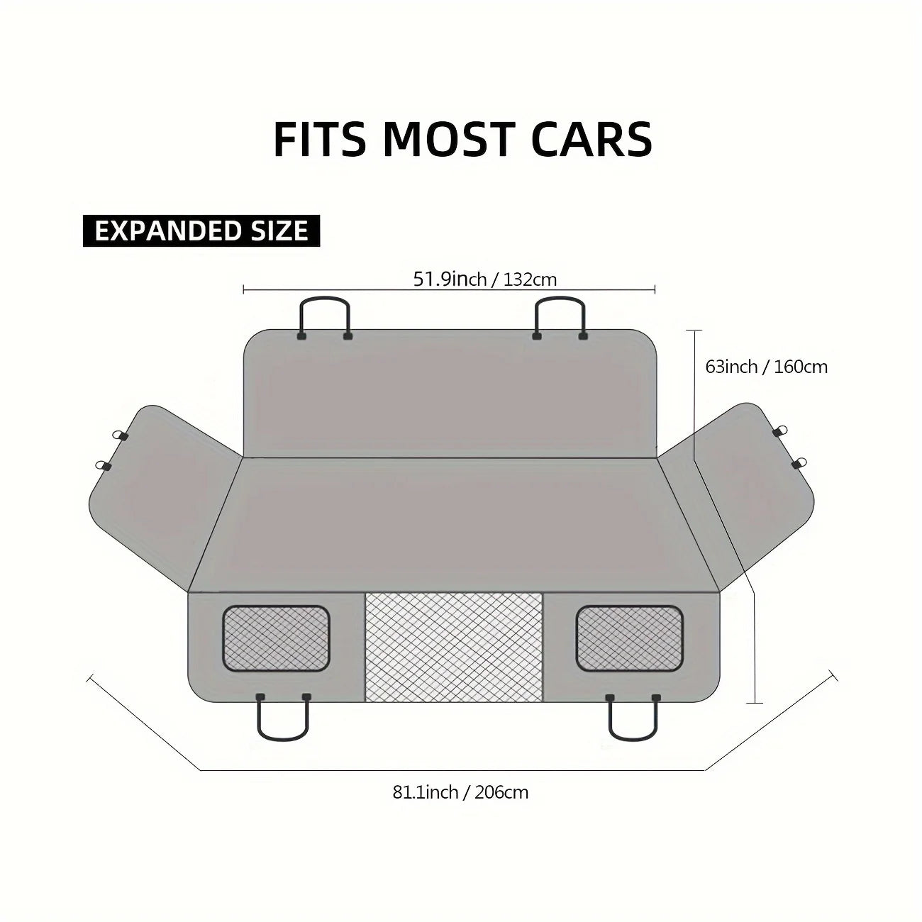 Ultimate Dog Seat Cover - Waterproof, Scratch-Proof, and Non-Slip Car Hammock for All Breeds